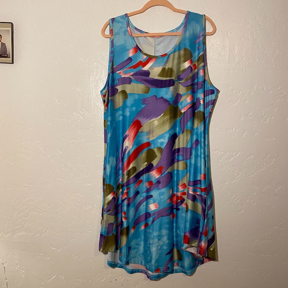 NWOT- Simply Aster scoop neck dress, size 2X.